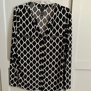 INC geometric blouse